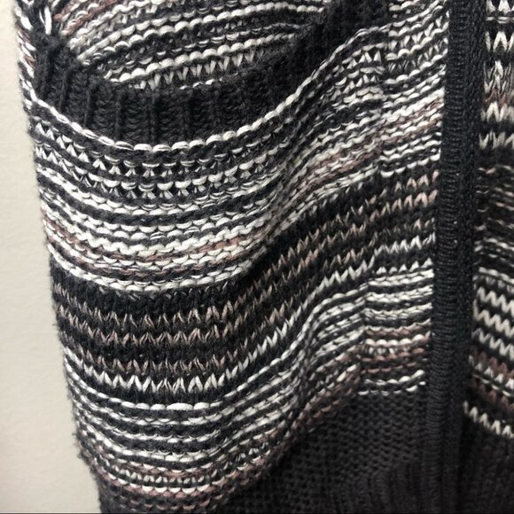 Billabong Multi Colour Knit Open Front Lightweight Striped Cardigan Size Small - Picture 3 of 8